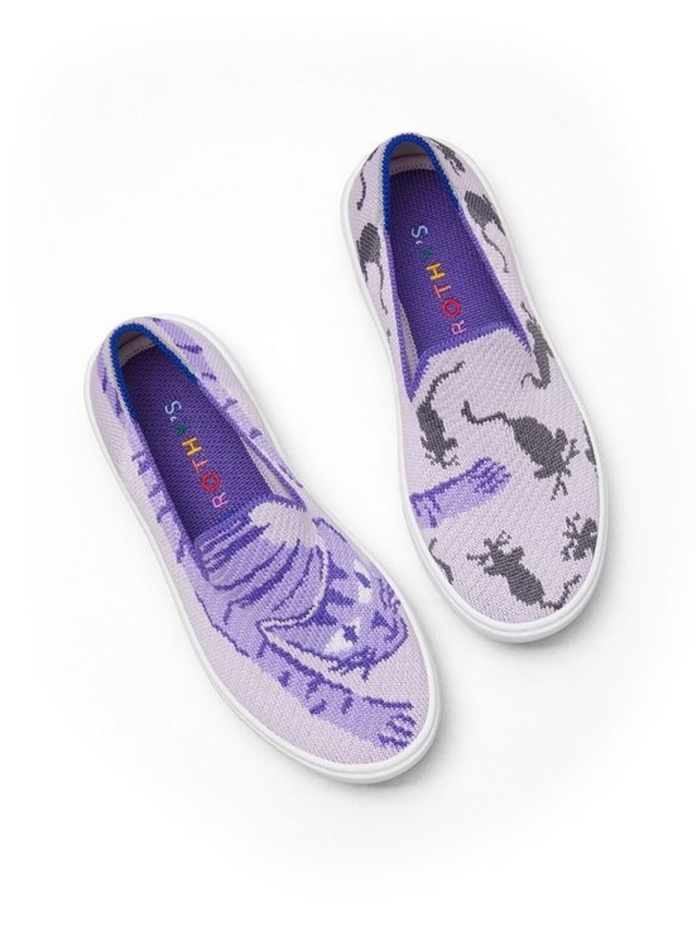 Rothy’s The Kids Sneaker in Cat & Mouse